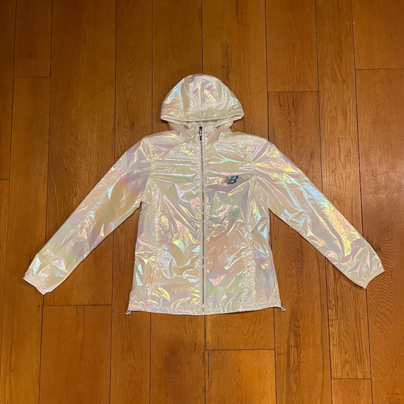 New Balance Jackets & Blazers - New Balance Womes Long Sleeve Full Zip Iridescent Windbreaker Jacket NEW Sz M